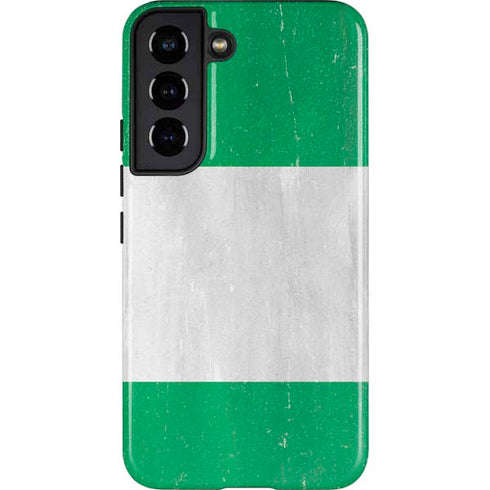 Nigeria Flag Distressed Galaxy S22 Pro Case